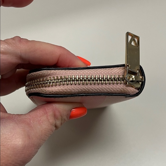 Victoria's Secret Pink and White Striped Mini Zip up Wallet - Picture 8 of 11
